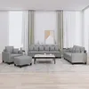 Image de vidaXL Ensemble de Canapés avec Coussins 4 pcs Canapés avec Accoudoirs Ensemble de Meubles avec Repose-pieds Salon 3201640