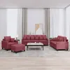 Image de vidaXL Ensemble de Canapés avec Coussins 4 pcs Canapés avec Accoudoirs Ensemble de Meubles avec Repose-pieds Salon 3201646