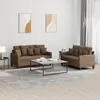 Image de vidaXL Ensemble de Canapés avec Coussins 2 pcs Canapés avec Accoudoirs et Dossier Ensemble de Meubles Mobilier de Salon 3201651