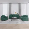 Image de vidaXL Ensemble de Canapés avec Coussins 3 pcs Canapés avec Accoudoirs et Dossier Ensemble de Meubles Mobilier de Salon 3201682