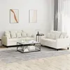 Image de vidaXL Ensemble de Canapés avec Coussins 2 pcs Canapés avec Accoudoirs et Dossier Ensemble de Meubles Mobilier de Salon 3201708