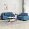 Image de vidaXL Ensemble de Canapés avec Coussins 2 pcs Canapés avec Accoudoirs et Dossier Ensemble de Meubles Mobilier de Salon 3201709