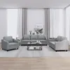 Image de vidaXL Ensemble de Canapés avec Coussins 3 pcs Canapés avec Accoudoirs et Dossier Ensemble de Meubles Mobilier de Salon 3201770