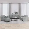 Image de vidaXL Ensemble de Canapés avec Coussins 4 pcs Canapés avec Accoudoirs et Dossier Ensemble de Meubles avec Repose-pied 3201778