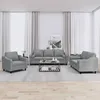 Image de vidaXL Ensemble de Canapés avec Coussins 3 pcs Canapés avec Accoudoirs et Dossier Ensemble de Meubles Mobilier de Salon 3201786