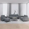 Image de vidaXL Ensemble de Canapés 4 pcs Sièges avec Coussins Canapés avec Accoudoirs et Dossier Meubles avec Repose-pied Salon 3201945