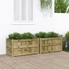 Image de vidaXL Jardinières 2 pcs Lits Surélevé Bacs à Fleurs Pots de Plantes Boîtes à Fleurs Jardin Patio Terrasse Bois de Pin 837468