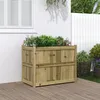 Image de vidaXL Jardinière 90x50x70 cm bois de pin imprégné 837473