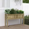 Image de vidaXL Jardinière avec Pieds Lit Surélevé Bac à Fleurs Pot de Plantes Boîte à Fleurs Jardin Patio Terrasse Balcon Bois 837572