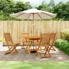 Image de vidaXL Ensemble à Manger de Jardin 5 pcs Chaises et Table à Dîner Meubles de Terrasse Patio Extérieur Rétro Bois 3203352