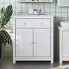 Image de vidaXL Armoire de salle de bain BERG blanc 695x34x80 cm pin massif 358542