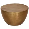 Image de Table basse en aluminium martelé - vidaXL - Laiton - 50x30 cm - Moderne - Économie despace - Dessus robuste
