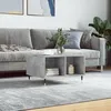 Image de vidaXL Table basse Gris béton 60x50x365 cm Bois dingénierie 830536
