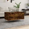 Image de vidaXL Table basse Chêne fumé 90x445x45 cm Bois dingénierie 830977