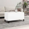 Image de vidaXL Table basse Blanc 90x445x45 cm Bois dingénierie 830980