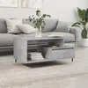 Image de vidaXL Table basse Gris béton 90x49x45 cm Bois dingénierie 831016