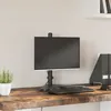 Image de vidaXL Support de moniteur noir acier VESA 75-100 mm 358006