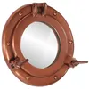 Image de Miroir - Porthole - Ø23 cm - Aluminium - Verre - Cuivre