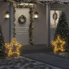 Image de vidaXL Décoration lumineuse étoile de Noël avec piquets 115 LED 85 cm 357724