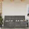 Image de vidaXL Boîte de rangement de jardin anthracite bois massif de sapin 364762