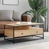 Image de vidaXL Table basse chêne sonoma 100x51x45 cm bois dingénierie 835285