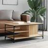 Image de vidaXL Table basse Chêne sonoma 100x50x45 cm Bois dingénierie 835305