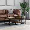 Image de vidaXL Table basse chêne fumé 102x60x45 cm bois dingénierie 835316