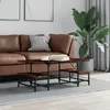 Image de vidaXL Table basse chêne fumé 100x505x40 cm bois dingénierie 835376