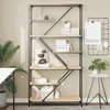 Image de vidaXL Bibliothèque chêne sonoma 91x36x176 cm bois ingénierie et acier 835415
