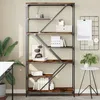 Image de VidaXL Bibliothèque chêne sonoma 91x36x176 cm bois ingénierie et acier 835416