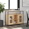 Image de vidaXL Buffet chêne sonoma 100x35x80 cm bois dingénierie 835505