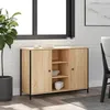 Image de vidaXL Buffet chêne sonoma 100x35x70 cm bois dingénierie 835515