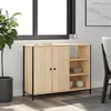 Image de vidaXL Buffet chêne sonoma 100x33x75 cm bois dingénierie 835550