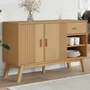 Image de vidaXL Buffet Meuble de Rangement avec Pieds Armoire de Rangement Organisateur Intérieur Salon Moderne Marron Bois 358606