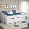 Image de vidaXL Lit de jour avec 3 tiroirs sans matelas IRUN blanc 90x200 cm 3185214