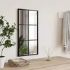 Image de vidaXL Miroir mural noir 30x60 cm rectangulaire fer 358641