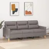 Image de vidaXL Canapé à 3 Places Siège avec Accoudoirs et Dossier Rembourrés Meuble de Salon Salle de Séjour Intérieur Moderne 359250