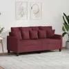 Image de vidaXL Canapé à 2 Places Causeuse avec Oreillers Siège avec Accoudoirs et Dossier Rembourrés Meuble de Salle de Séjour 359273
