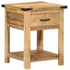 Image de vidaXL Table de Chevet Armoire de Nuit avec Tiroir Table de Téléphone Meuble de Rangement Chambre Moderne Bois de 372716