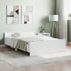 Image de vidaXL Cadre de lit sans matelas blanc 120x190 cm 3203775