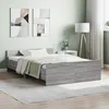 Image de vidaXL Cadre de lit sans matelas sonoma gris 120x190 cm 3203780
