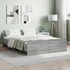 Image de vidaXL Cadre de lit sans matelas sonoma gris 140x190 cm 3203787