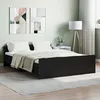 Image de vidaXL Cadre de lit sans matelas noir 135x190 cm 3203790