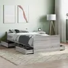 Image de vidaXL Cadre de lit sans matelas sonoma gris 90x200 cm 3203808