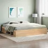 Image de vidaXL Cadre de lit sans matelas chêne sonoma 200x200 cm 3203889