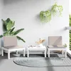Image de vidaXL Salon de jardin avec coussins 3 pcs blanc PP 3203732