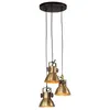 Image de vidaXL Lampe suspendue 25 W laiton antique 30x30x100 cm E27 lampe lumière de chambre à coucher luminaire suspendu 371856