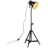 Image de vidaXL Lampadaire 25 W noir 35x35x65/95 cm E27 lampe lampe sur pied lampe industrielle lumière lampe de lecture 371871