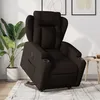 Image de vidaXL Fauteuil inclinable électrique marron foncé tissu 3204511
