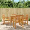 Image de vidaXL Chaises de jardin 4 pcs 56x555x90 bois massif dacacia 3206272